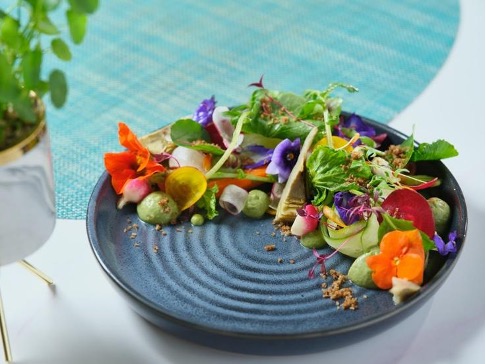 Edible flowers The Park Lane Hong Kong